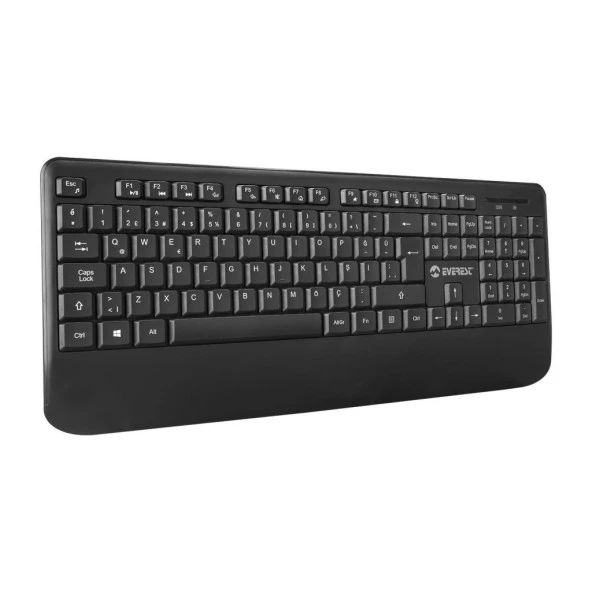 Everest KM-6176 OFFICAL Siyah Kablosuz Combo Q Multimedia Klavye + Mouse Set - 2