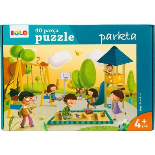 Eolo 40 Parça Yer Puzzle: Parkta 4+