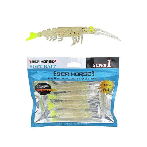 Sea Horse Manic Shrimp 7cm Gold Package 4 Lü
