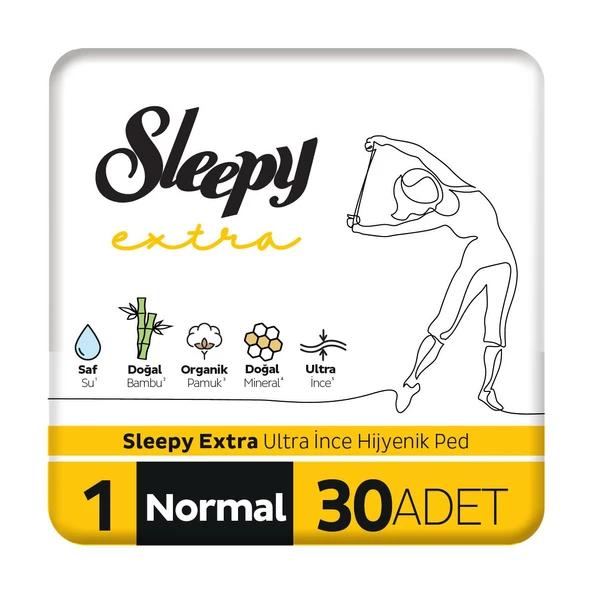 Sleepy Extra Ultra İnce Hijyenik Ped Normal 30 Adet Ped