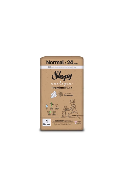 Sleepy Ecologic Premium Plus Hijyenik Ped Normal 24 Adet Ped - 2