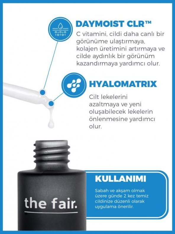 the fair. Hiyalüronik Asit Cilt Serumu + Dermal Cica Seramid Onarıcı Tonik Set - 5