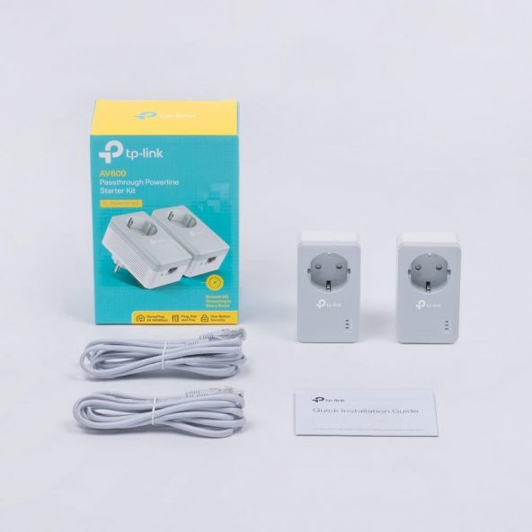 TP-Link TL-PA4010PKIT TL-PA4010P KIT AV600 AC Güç Soketli - Resim 2