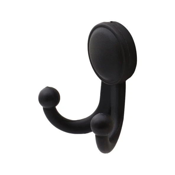 Karataş Askılık Vestiyer Duvar Askısı Dolap Elbise Askılığı Sert Plastik Siyah (5 ADET) - 5