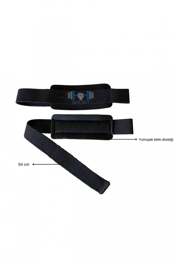 pro seviye Fitness corssfit Lifting Straps Bileklik hAğırlık Kaldırma Kayışı 2 Adet - 2