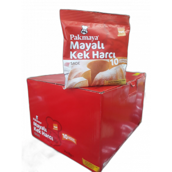 Mayalı Kek Harcı Sade 28 gr x 24 Adet. Pakmaya