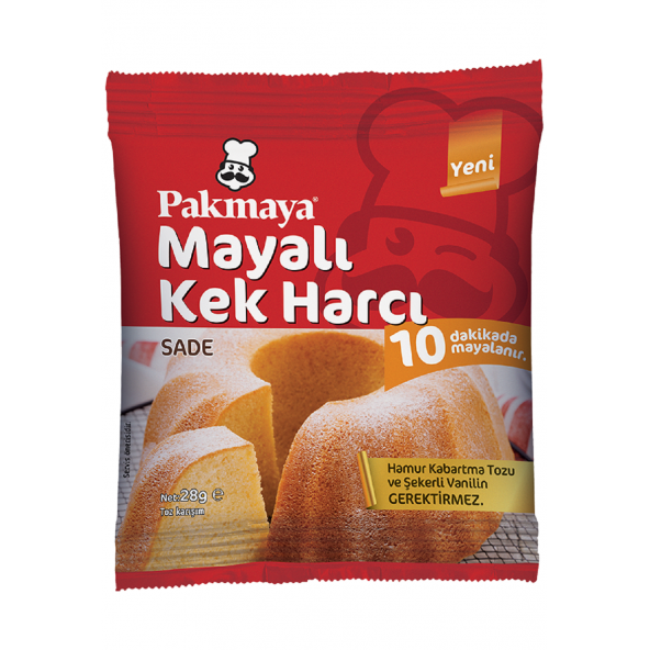 Mayalı Kek Harcı Sade 28 gr x 24 Adet. Pakmaya - 2