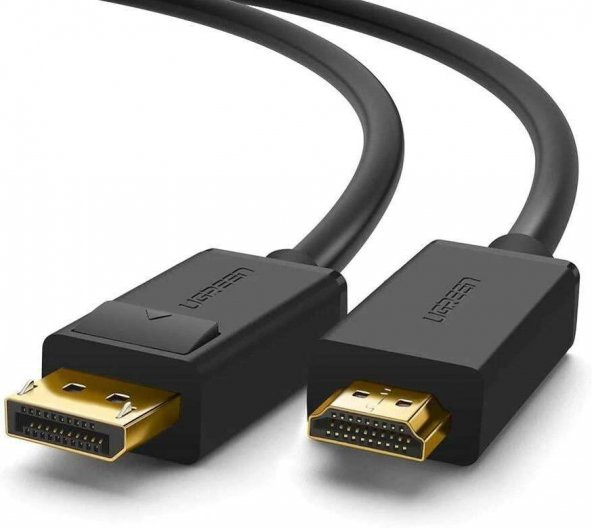Ugreen 4K Displayport HDMI Dönüştürücü Kablo, Siyah, 1.5 Metre