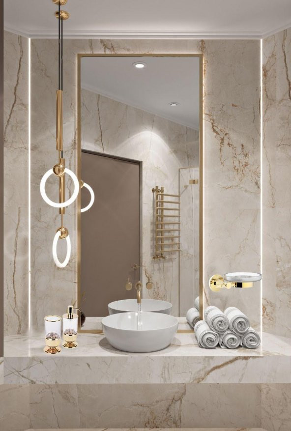 Serel Purity Sabunluk Altın Gold Paslanmaz- Pirinç Malzeme 140113001A - 2