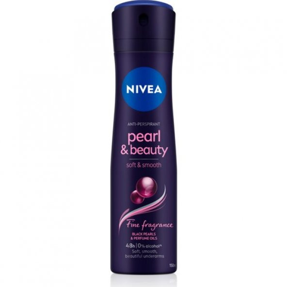 NIVEA Kadın Sprey Deodorant Pearl&Beauty Fine Fragrance,48 Saat Anti-perspirant Koruma 150ml - 2