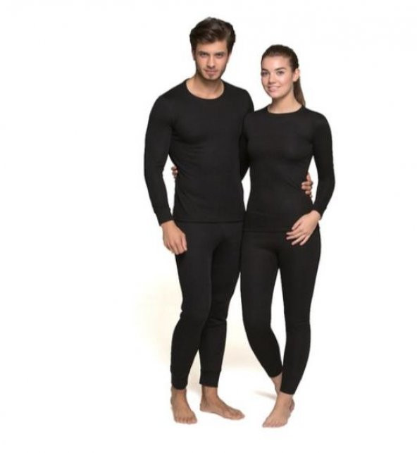 Thermoform Heavy Unisex Termal İçlik SİYAH