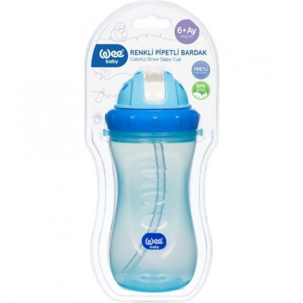 Wee Baby Renkli Pipetli Bardak 340ML - 5