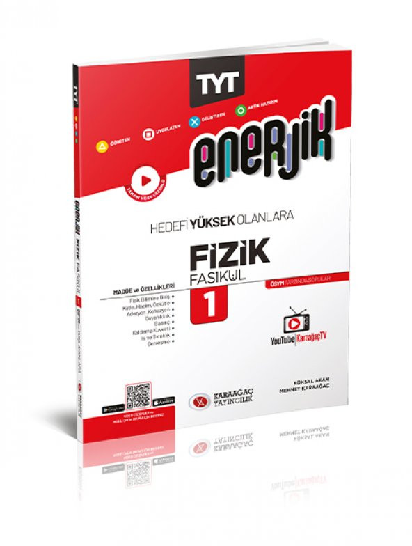 Karaağaç Yayınları TYT Enerjik Fizik Fasikülleri 1