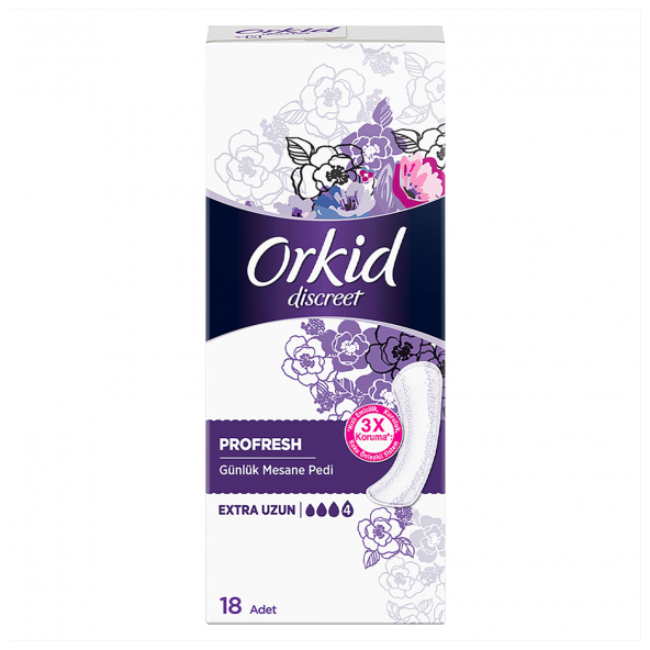 Orkid Günlük Mesane Pedi Extra Uzun 18x4 72 Adet