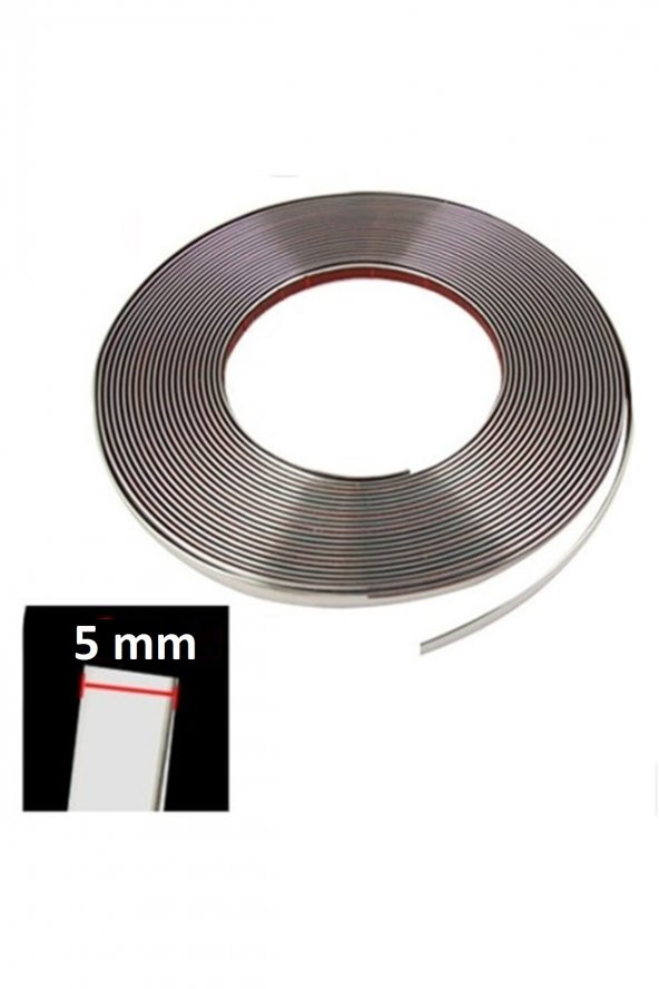 POINT MARKETING Krom Nikelaj Şerit 5 Mm 5 Metre - 3