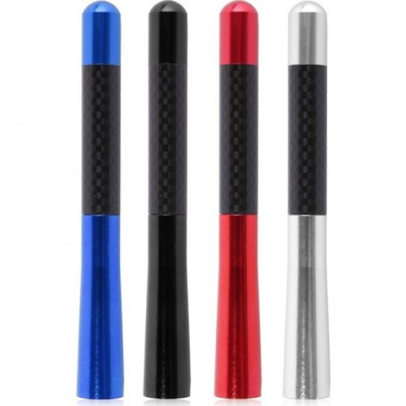 Seat Leon Uyumlu Karbon Kırmızı Oto Radio Anteni Çubuk Anten - 2