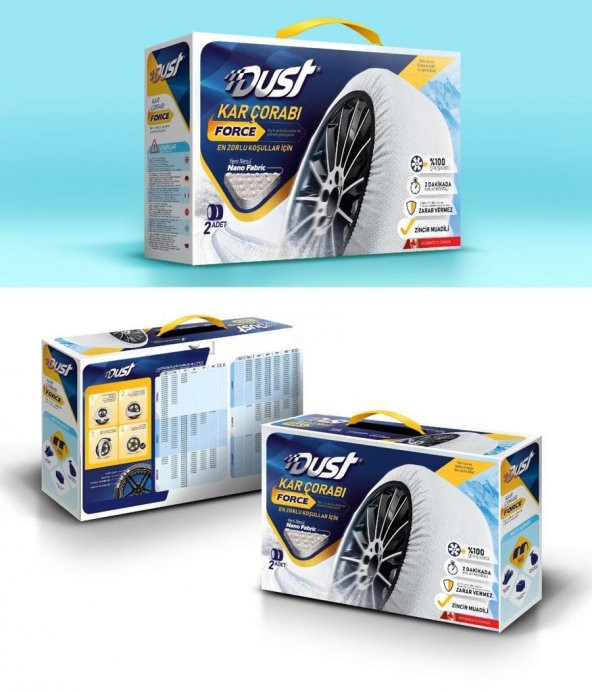 POINT MARKETING  Araç Lastiği Kar Çorabı Yüksek Kalite Kırmızı Group-1 - 3