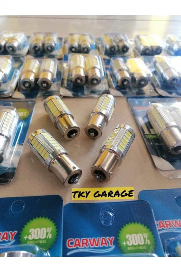 Tek Duy 93 2li Geri Vites Led Sinyal Stop Ampulü Beyaz Renk Çoğu Araca Uyar Arıza Işığı Yakmaz - 2