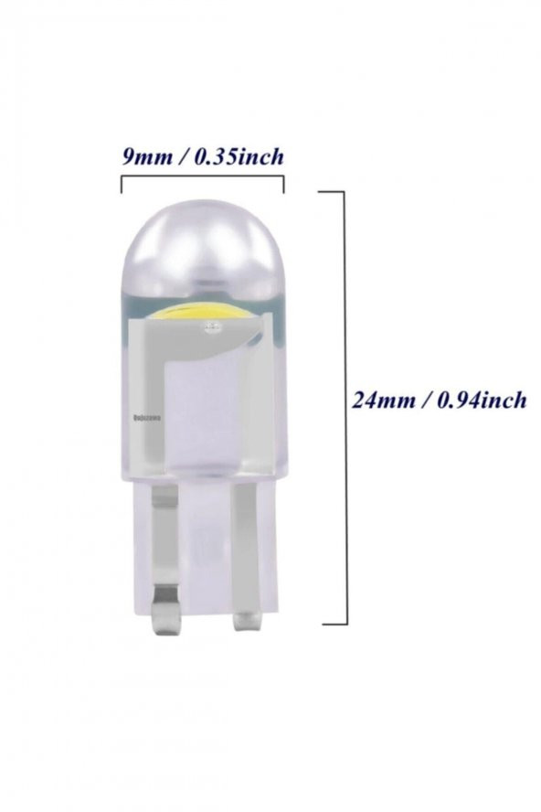 Yeni Nesil T10 Led Dipsiz W5w Beyaz Park Tavan Plaka Ampülü - 3
