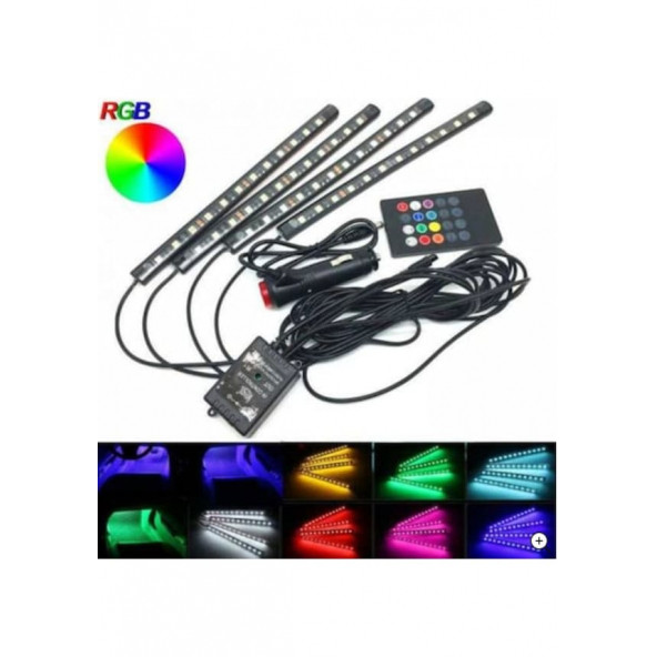 Ayak Altı Aydınlatma Kumandalı Led Rgb Müzik Duyarlı