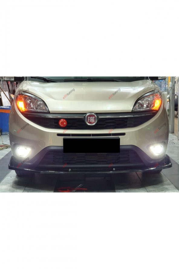 Fiat Doblo D4 Ön Tampon Eki, Lip, Kulaklı Voltex Tip 3 Parça