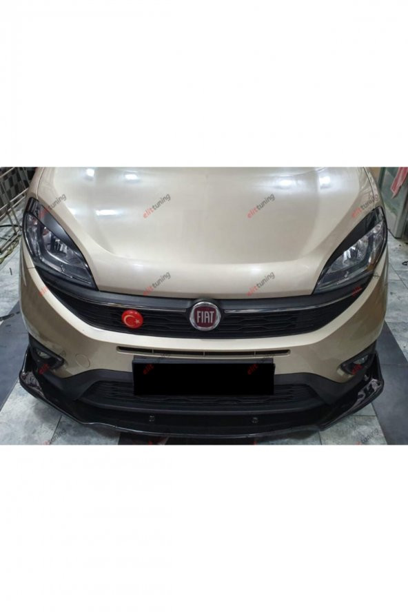 Fiat Doblo D4 Ön Tampon Eki, Lip, Kulaklı Voltex Tip 3 Parça - 2