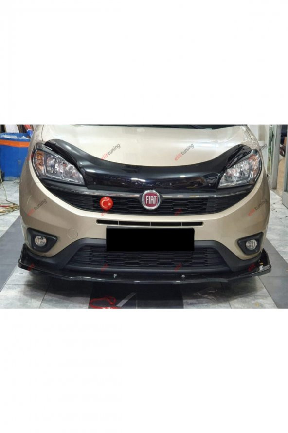 Fiat Doblo D4 Ön Tampon Eki, Lip, Kulaklı Voltex Tip 3 Parça - 3