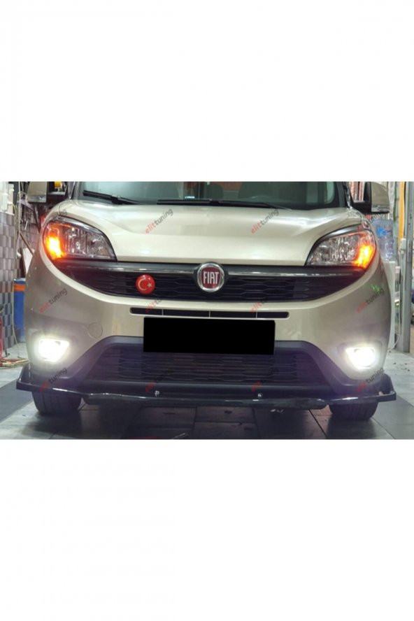 Fiat Doblo D4 Ön Tampon Eki, Lip, Kulaklı Voltex Tip 3 Parça - 4