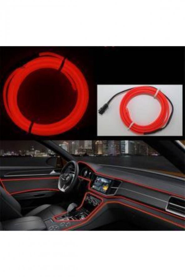 Araç Içi Torpido Led 2 Metre Kırmızı Işıklı Neon Ip (Yeni Nesil Göz Yormaz) - 2