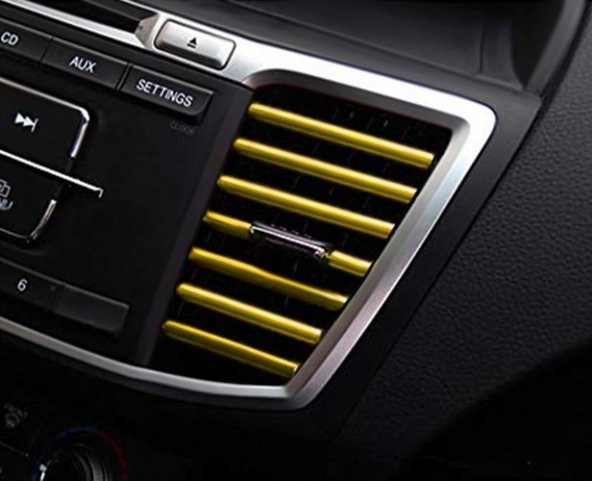 POINT MARKETING Araç Içi Klima Izgara Hava Çıkış Dekoratif Şeritler Klima Şerit - 2