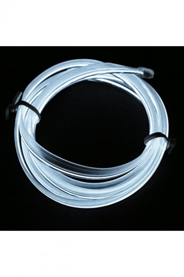 2 Metre Beyaz Araç İçi Torpido Ledi Renkli İp Neon İp Led Şerit Led Neon İp Led - Resim 2