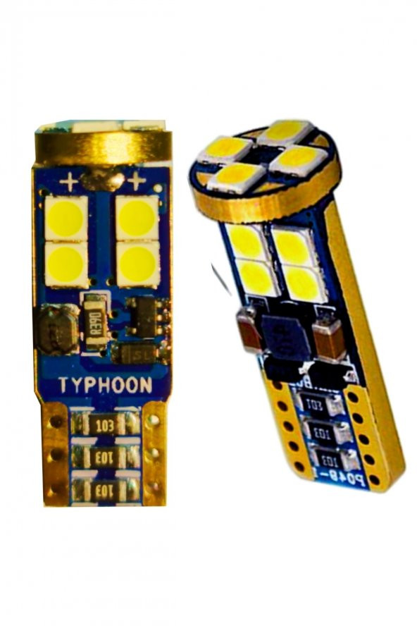 POINT MARKETING 12 Led 12 - 24 Volt T10 Beyaz Xenon Efekt Canbuslı Park Plaka - 2