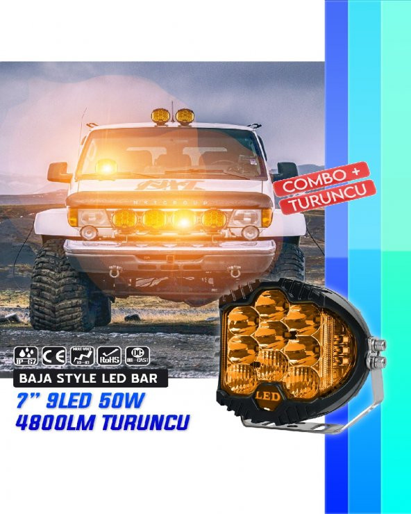 POINT MARKETING 7" Baja Style Shooter Offroad Projektör Led Lamba
