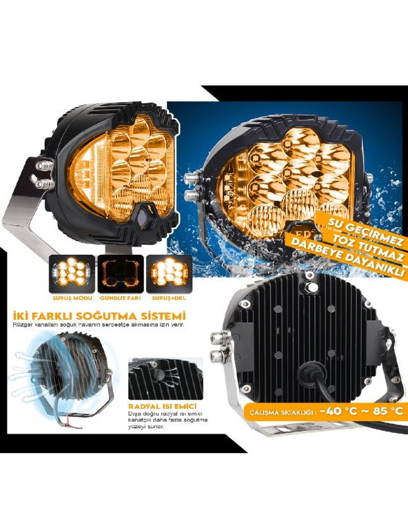 POINT MARKETING 7" Baja Style Shooter Offroad Projektör Led Lamba - 2