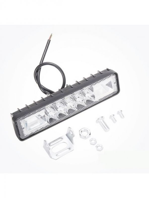 10 Led 48 W 3 Modlu Kırmızı Mavi Beyaz Flashlı Gündüz Ledi Off Road Far Çalışma Lambası Sis Lambası - 4