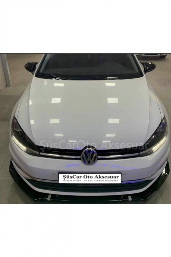 Üniversal Esnek 3 Parça Lip Pianoblack Abs Plastik Flaplı Kanatlı - Resim 3