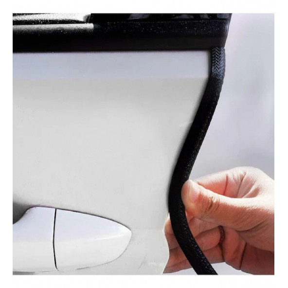 Araç Kapı Koruma Fitili Kapı Çarpma Çizik Önleyici Fitil SİYAH - 3