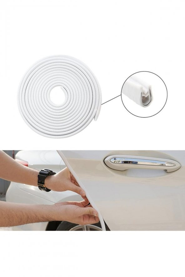 POINT MARKETING - Araç Kapı Koruma Fitili 5 Metre Beyaz - 2