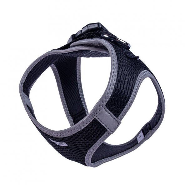 Doggie Havalı Dokuma Reflektör Serisi Küçük Irk Göğüs Tasması Siyah M-38-44Cm - 4