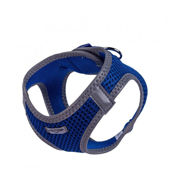 Doggie Havalı Dokuma Reflektör Serisi Küçük Irk Göğüs Tasması Mavi 2XS-26-30Cm - 4