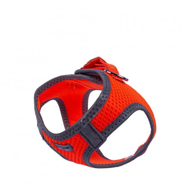 Doggie Havalı Dokuma Reflektör Serisi Küçük Irk Göğüs Tasması Turuncu 3XS-22-26Cm - 4