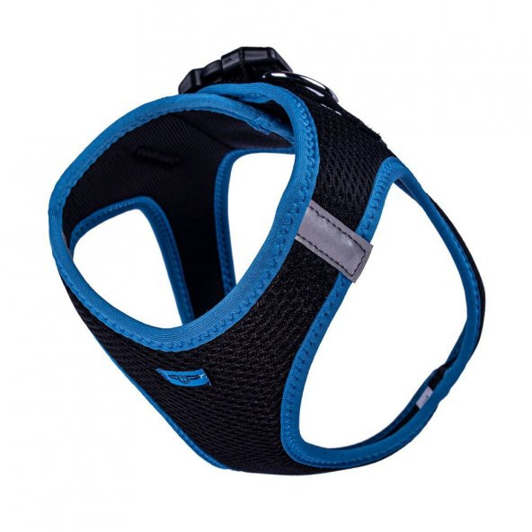 Doggie Havalı Dokuma Neon Serisi Küçük Irk Göğüs Tasması Mavi L-42-48Cm - 4