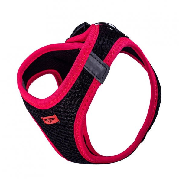Doggie Havalı Dokuma Neon Serisi Küçük Irk Göğüs Tasması Pembe M-38-44Cm - 4