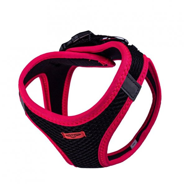 Doggie Havalı Dokuma Neon Serisi Küçük Irk Göğüs Tasması Pembe S-32-38Cm - 4