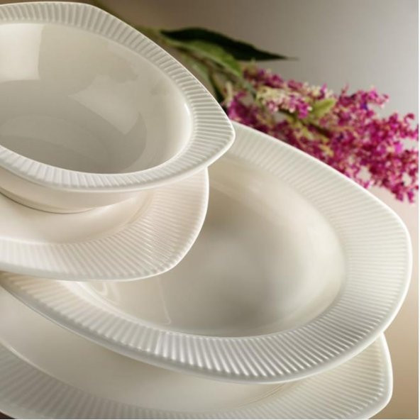 Kütahya Porselen Çisil  Krem 6 Kişilik 24 Parça Yemek Takımı ürün görseli