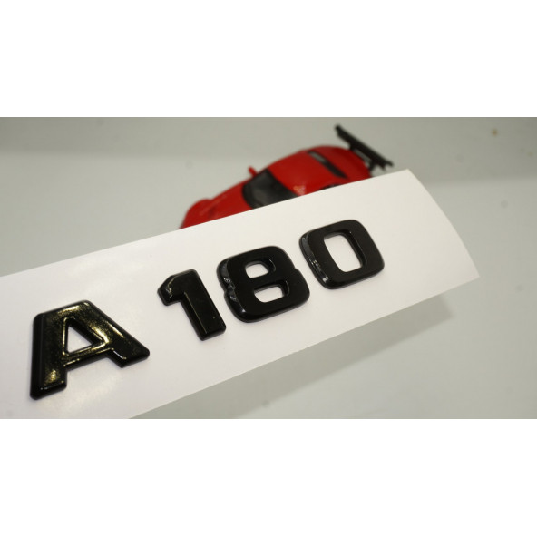 A 180 Bagaj Parlak Siyah ABS 3M 3D Yazı Logo