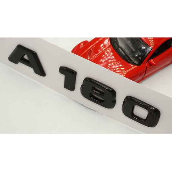 A 180 Bagaj Parlak Siyah ABS 3M 3D Yazı Logo - 4