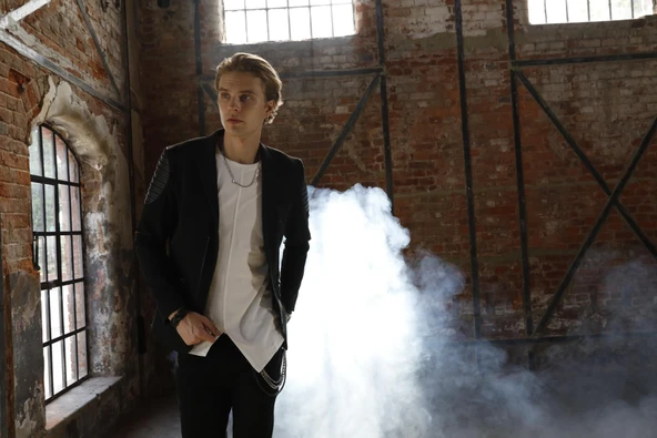 CEKMON Erkek Slim Fit Omuzları Deri Detaylı Fermuarlı Cepli Blazer Klasik Ceket - 6