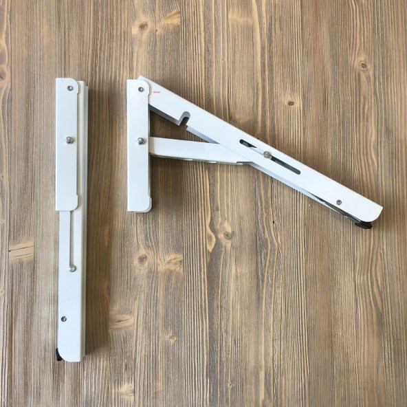 Mandallı Dereceli Katlanabilir Harita Masası Ayağı 1 Çift Beyaz 40cm - 4