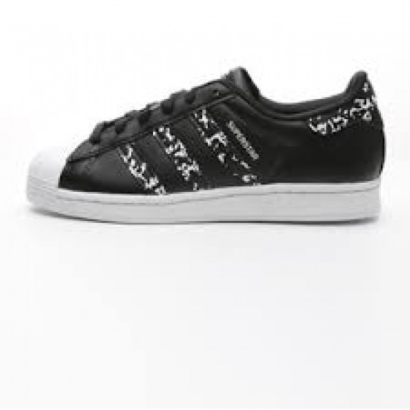 Adidas Superstar Siyah Rugan Spor Ayakkabı - 2